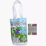 Color-In Butterfly Tote Bag - 28 x 38 cm Cotton - eatsleepdoodle