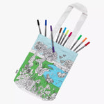 Color-In Butterfly Tote Bag - 28 x 38 cm Cotton - eatsleepdoodle