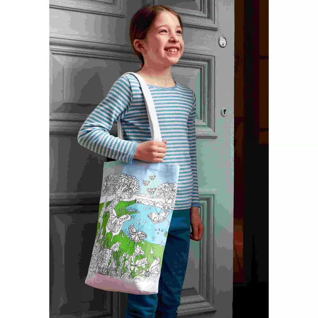 Color-In Butterfly Tote Bag - 28 x 38 cm Cotton - eatsleepdoodle