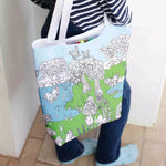 Color-In Butterfly Tote Bag - 28 x 38 cm Cotton - eatsleepdoodle