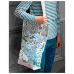 Color-In Pond Life Tote Bag - 38 x 28 cm Cotton - eatsleepdoodle