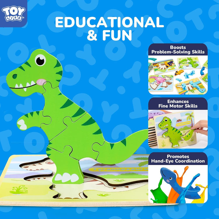 TOY Life Toddler Dinosaur Puzzles
