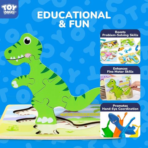 TOY Life Toddler Dinosaur Puzzles