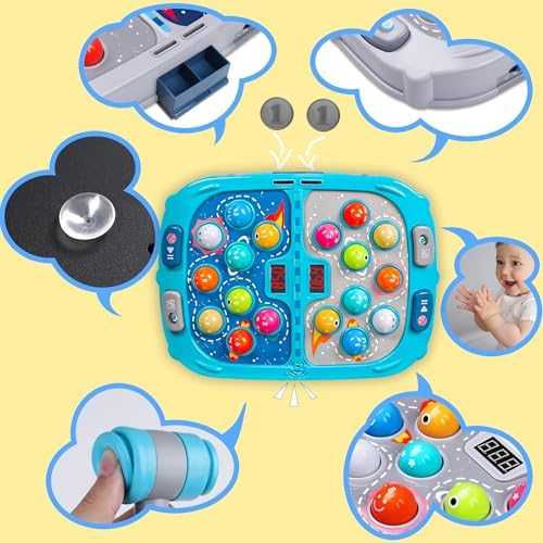 2-Player Whack-a-Mole Game with Lights & Sounds