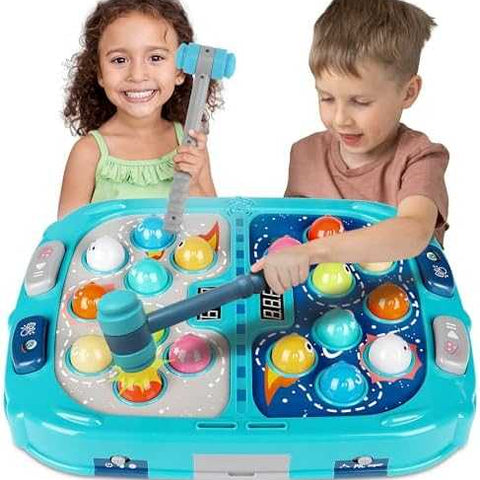 2-Player Whack-a-Mole Game with Lights & Sounds