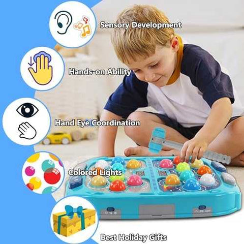 2-Player Whack-a-Mole Game with Lights & Sounds