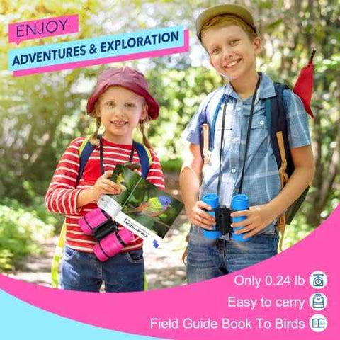 LET'S GO! Kids Binoculars for Outdoor Play