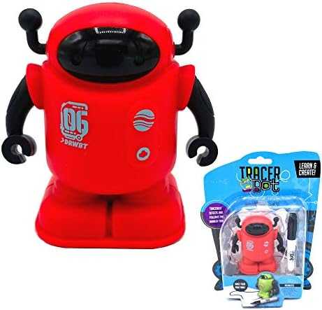 Tracerbot Red - Robot That Follows the Lines You Draw