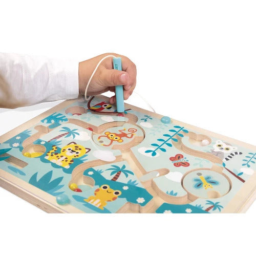 Janod Tropik Magnetic Marble Maze - 12 Marbles and Stylus