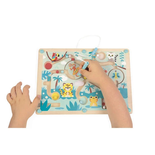 Janod Tropik Magnetic Marble Maze - 12 Marbles and Stylus