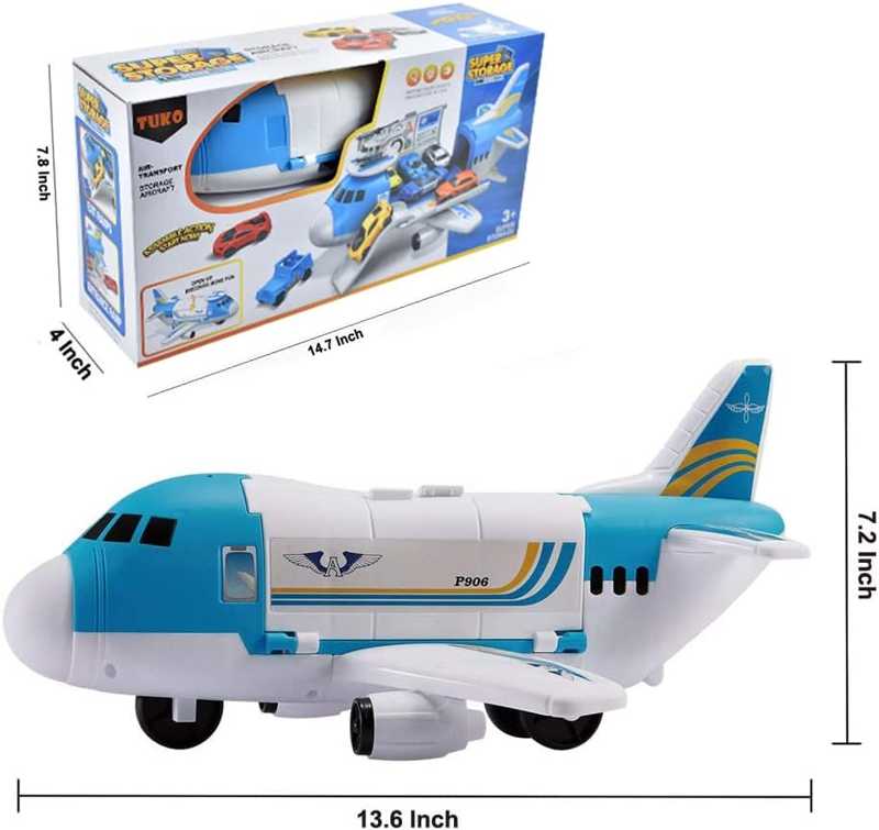 Tuko Transport Cargo Airplane & Cars Play Set