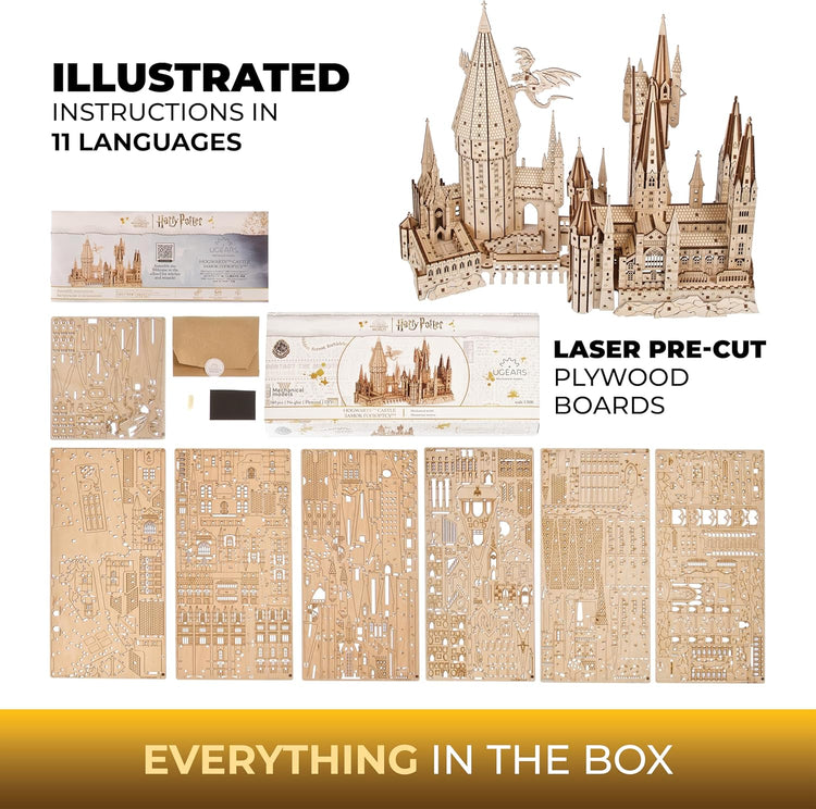 Ugears Harry Potter Hogwarts Castle 3D Wooden Puzzles for Adults