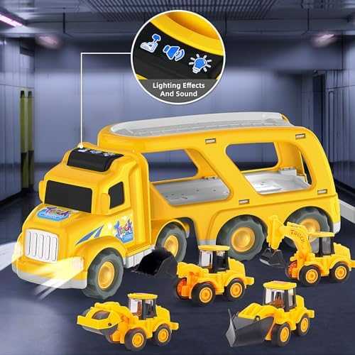 Veslier Construction Carrier Truck Play Set