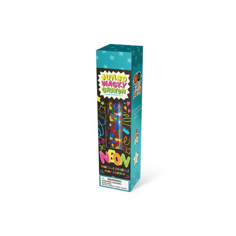 Neon Wacky Jumbo Crayon - 8 Colors in 1 by Buddy & Barney
