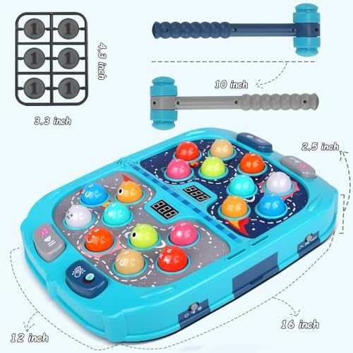 Whack-a-Mole Pounding Game with Lights & Sounds