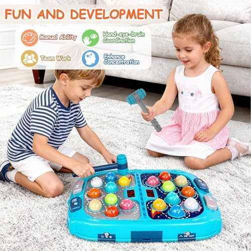Whack-a-Mole Pounding Game with Lights & Sounds