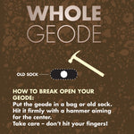Whole Geode - Crack Open a Crystal-Filled Surprise