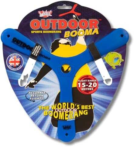 Wicked Outdoor Booma - Tri-Blade Boomerang with Return