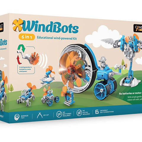 WindBots - 6 in 1 Robot Build Kit