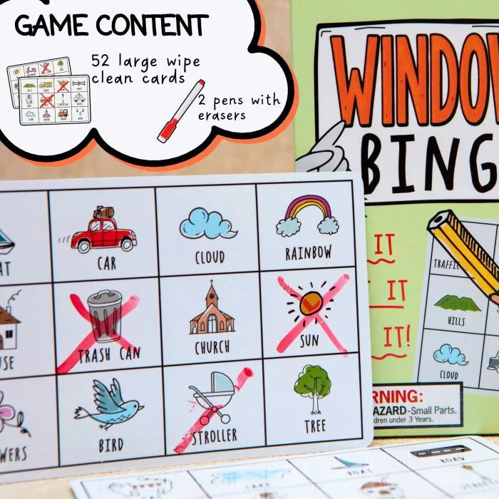 Window Bingo - Spot Road Trip Finds