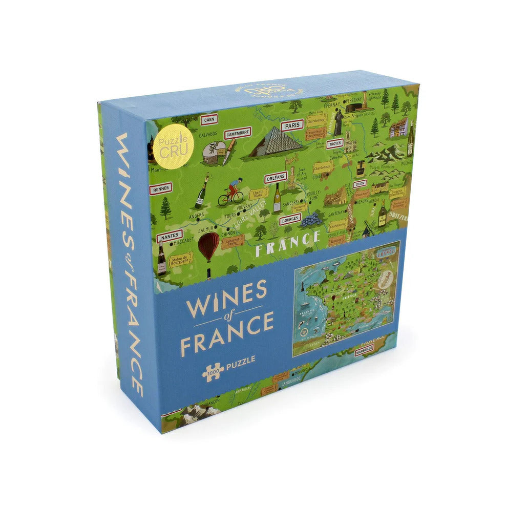 Wines of France - 1000-Piece Wine Map Puzzle for Wine Lovers