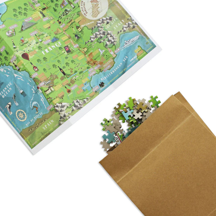Wines of France - 1000-Piece Wine Map Puzzle for Wine Lovers