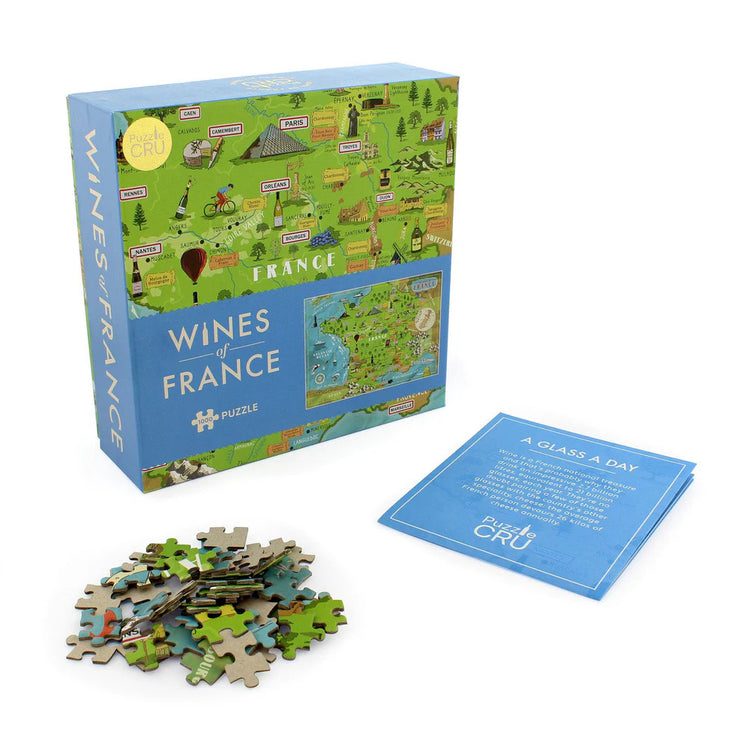 Wines of France - 1000-Piece Wine Map Puzzle for Wine Lovers