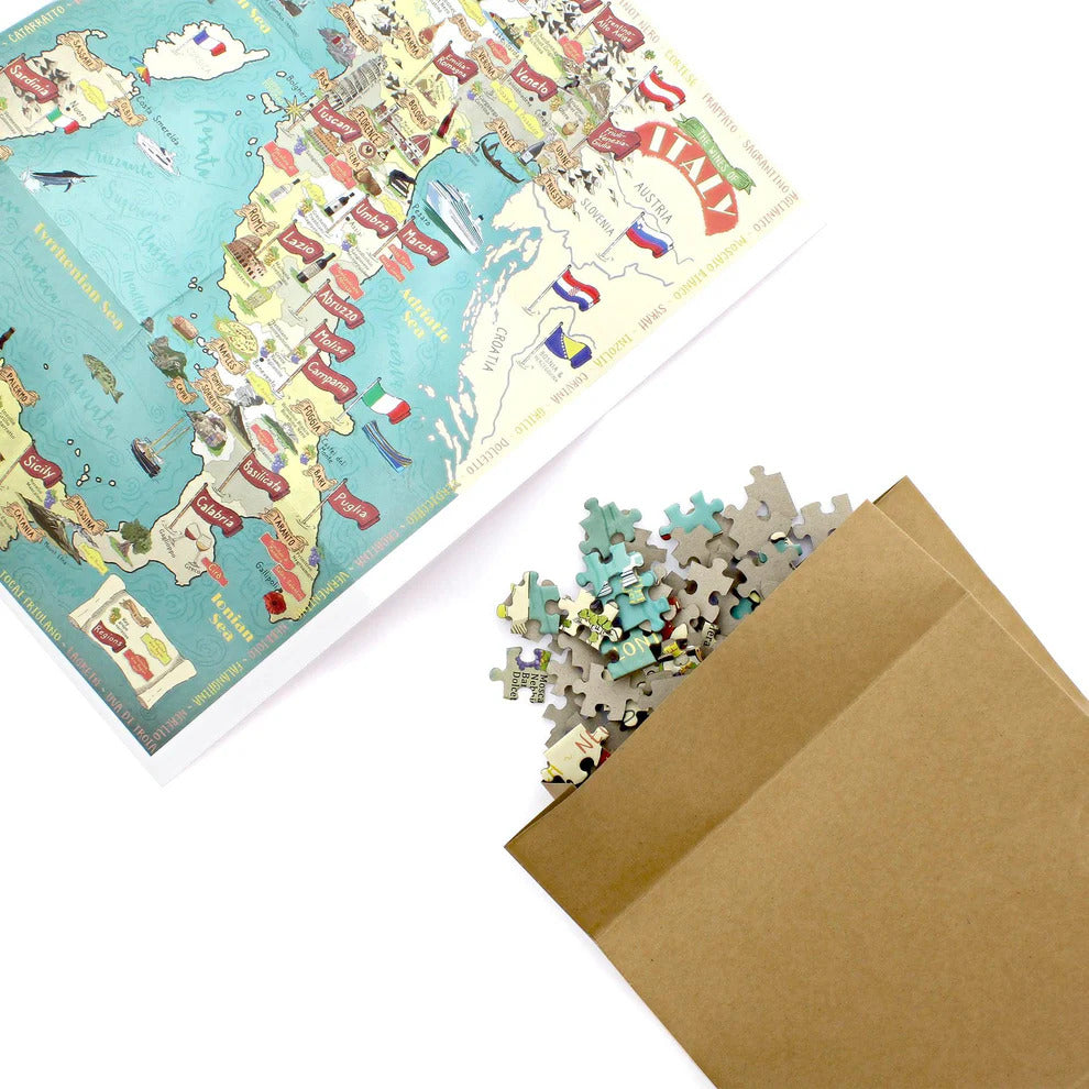 Wines of Italy - 1000-Piece Wine Map Puzzle for Wine Lovers