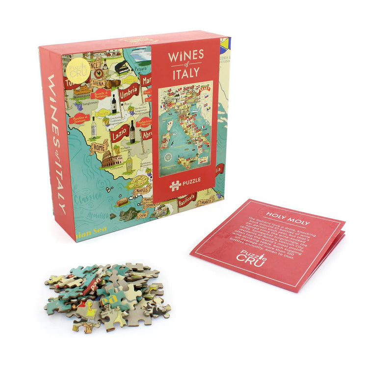 Wines of Italy - 1000-Piece Wine Map Puzzle for Wine Lovers