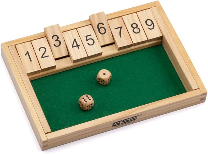 Wooden 9# Shut The Box Game