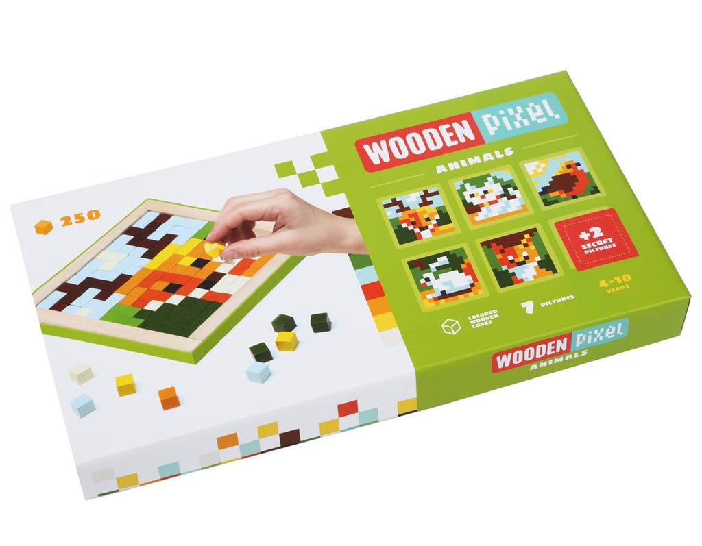 Wooden Pixel Animals - Make Mosaics