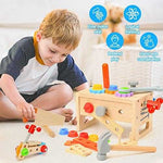 Wooden Toddler Tool Set Montessori Construction Kit (29 pcs)