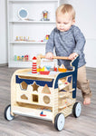 Wooden Whale Baby Walker by Small Foot