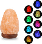 Wrcevtor Natural Salt Rock Night Lamp with 7 Colors Changing