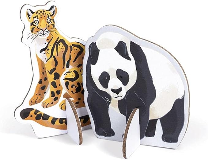 Janod WWF 9 Animals Puzzles - Match Wildlife and Habitats