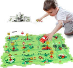 XAZASTOV Floor Puzzle Car Track Play Set