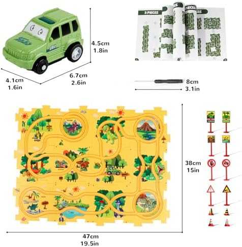XAZASTOV Floor Puzzle Car Track Play Set