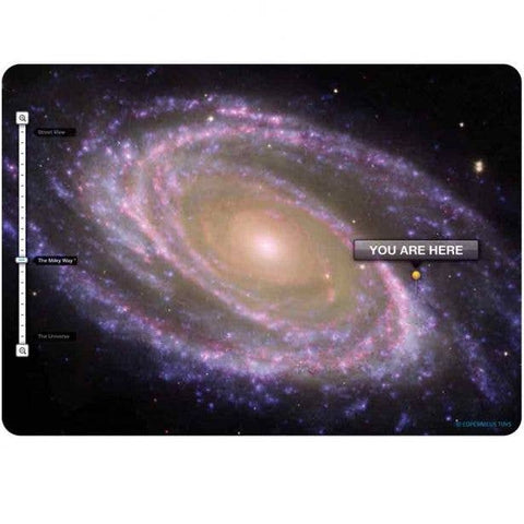 You Are Here Galaxy View Postcard - Cosmic Mail Art