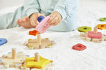 Janod Zigolos Stackable Turtle Puzzle - Fun Wooden Stacking Toy f