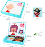 ZSFLZS Magnetic Puzzles Face Dress Up Travel Game