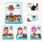 ZSFLZS Magnetic Puzzles Face Dress Up Travel Game